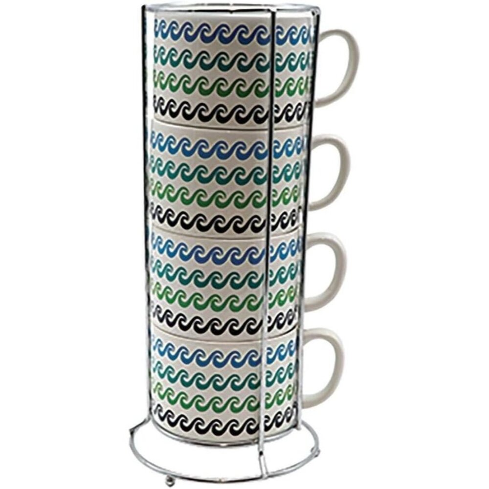 K-Musculo DEI Ceramic Mug, 6.25 x 6.25 x 13.25, Green/White